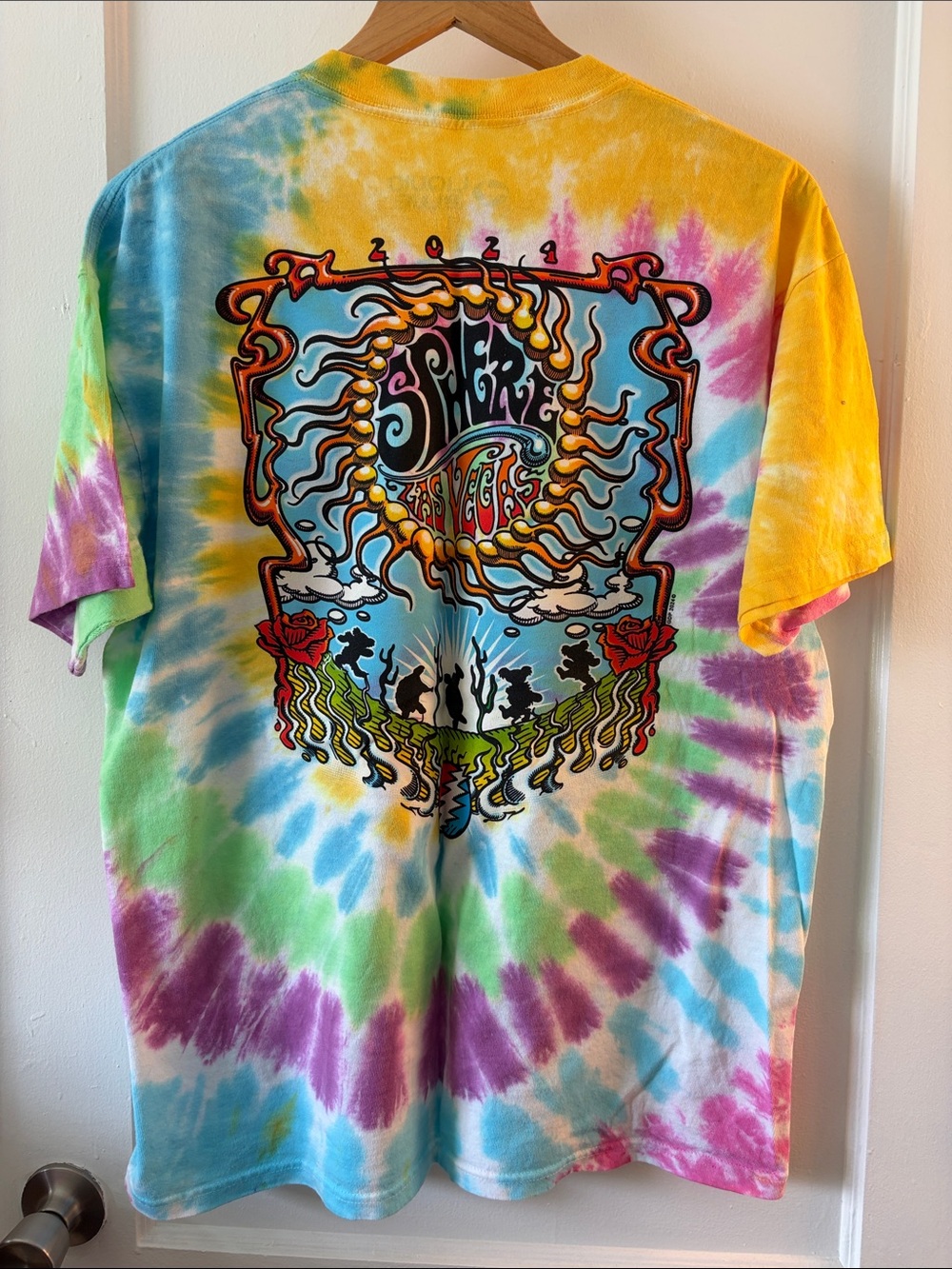 Grateful Dead Las Vegas Sphere Tie-Dye Graphic Tee - Men’s Large - Picture 4 of 6